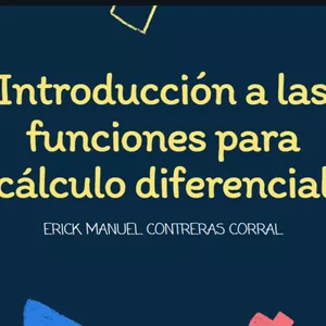Imagen de portada para Curso online Introducción al tema de funciones para cálculo diferencial