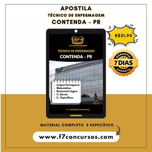 Imagem de capa para o Ebook Apostila Técnico de Enfermagem Contenda - PR