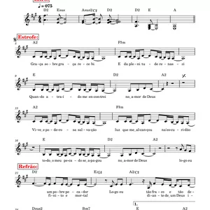 Imagem de capa para o Ebook O amor de Deus ( logo eu ) Partitura - Cifra - letra - melodia