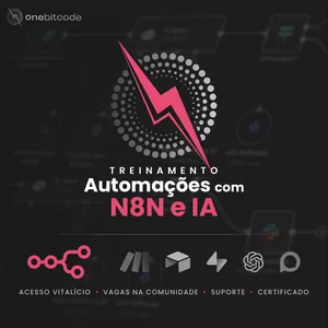Imagem de capa para o Curso online Automações com N8N e IA - Onebitcode