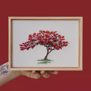Cover image for Online course Flamboyant Tree Embroidery Pattern &amp; Video Tutorial