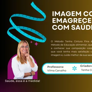 Imagem de capa para o Curso online IMAGEM CORPORAL: EMAGRECER &amp; VIVER COM SAÚDE