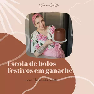 Imagem de capa para o Curso online Escola de bolos festivos decorados em ganache
