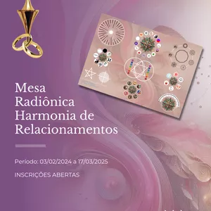 Imagem de capa para o Curso online Mesa Harmonia de Relacionamentos - Online Ao vivo e Gravado