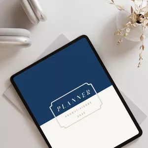 Imagem de capa para o Ebook Planner Digital de Produtividade 2025 – Organize seu Ano com Clareza e Foco