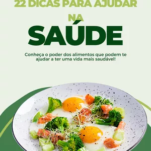 Imagem de capa para o Ebook Conheça 22 dicas para te ajudar na Saúde 