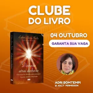 Imagem de capa para o Curso online Clube do Livro Dinheiro Atrai Dinheiro com Adri Bomtempi