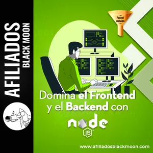 Imagen de portada para Curso online Domina el Frontend y Backend con Node Js