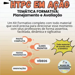 Imagem de capa para o Ebook Kit Formativo HTPC em Foco / Planejamento e Avaliação