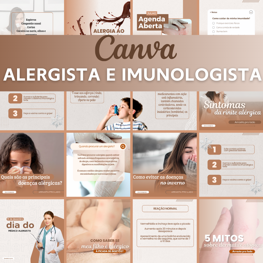 Curso CANVA ALERGISTA E IMUNOLOGISTA