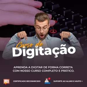 Imagem de capa para o Curso online Digitação Interativa