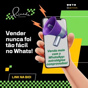 Imagem de capa para o Ebook Como vender mais pelo whatsapp. Aprenda agora mesmo!!