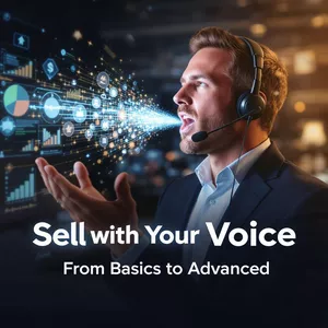 Imagem de capa para o Curso online e-Book: Venda com a Voz - Do Básico ao Avançado