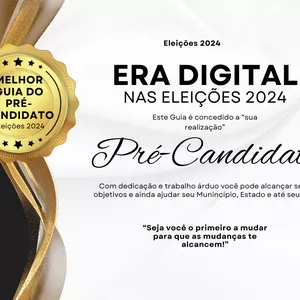 Imagem de capa para o Ebook Pré-Candidato, eleições 2024. Guia do passo a passo