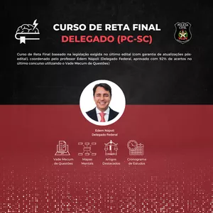 Imagem de capa para o Curso online Reta Final - Delegado (PC-SC)
