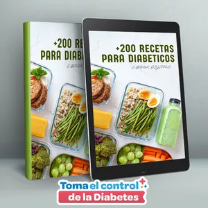 Imagen de portada para Ebook +200 Recetas Saludables para Diabeticos + Bonos