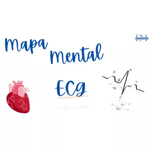 Imagem de capa para o Ebook Mapa Mental de Eletrocardiograma