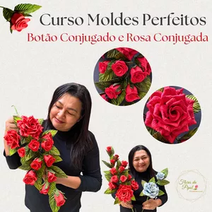 Imagem de capa para o Curso online CURSO MOLDES PERFEITOS – BOTÃO E ROSA CONJUGADA