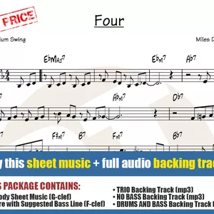 Cover image for Online course Four (Sheet Music + Backing Tracks)