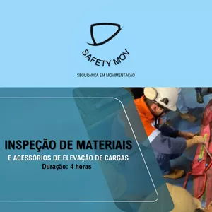 Imagem de capa para o Curso online Curso de inspeção de materiais e acessórios de movimentação de cargas.