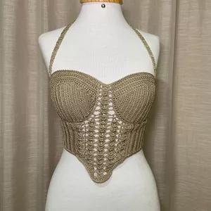 Imagem de capa para o Curso online Corset de Crochê Passo a Passo