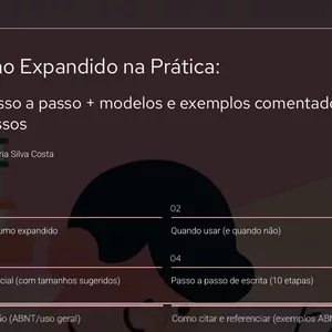 Imagem de capa para o Ebook Ebook Resumo Expandido