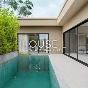 Imagem de capa para o Curso online Projeto Arquitetônico Completo HOUSE L - A Casa dos Seus Sonhos! Para Lote de 10X20 Metros