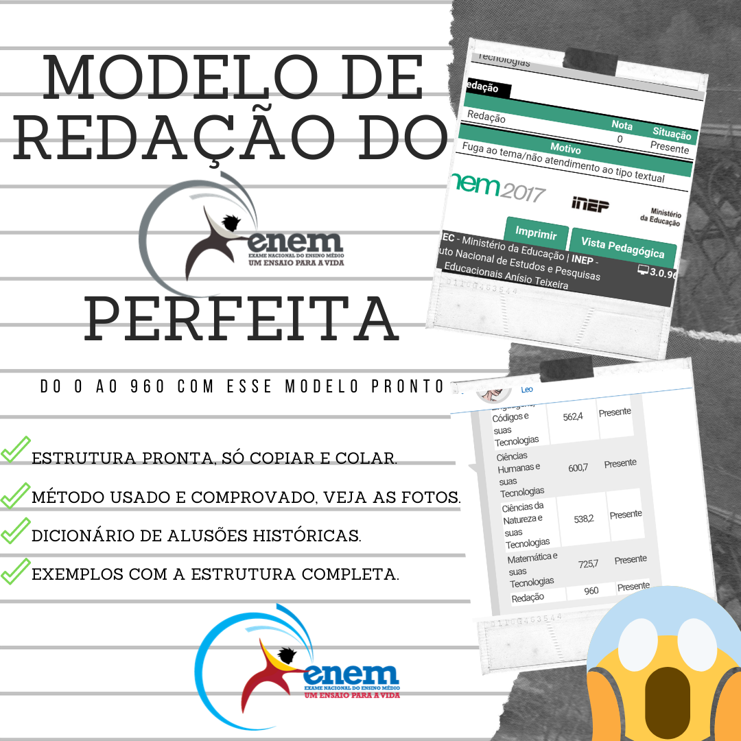 Imagem do curso Modelo Redação do Enem PERFEITA