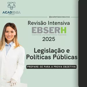 Imagem de capa para o Curso online Revisão Intensiva EBSERH 2025 - Legislação e Políticas Públicas