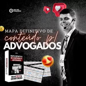 Imagem de capa para o Curso online Mapa Definitivo de Conteúdo p/ Advogados!