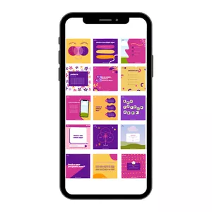 Imagem de capa para o Curso online Kit Templates Deusa das Cores - 50 Posts Editáveis
