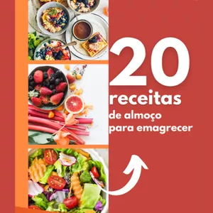Imagem de capa para o Ebook 20 receitas de almoço para emagrecer