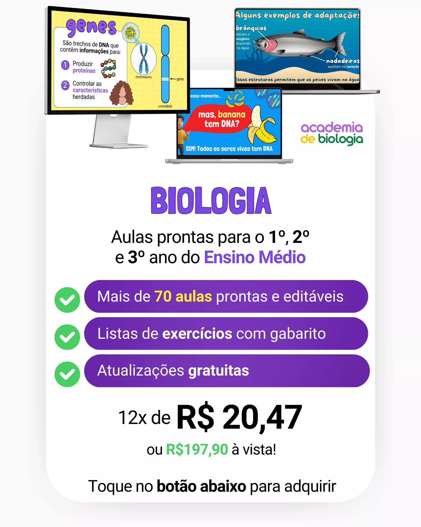 Academia de Biologia para Professores