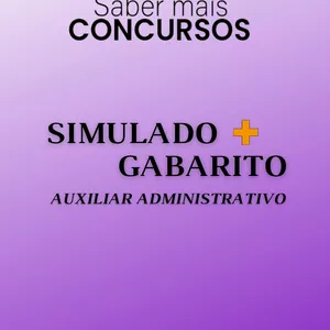 Imagem de capa para o Ebook SIMULADO PARA OS CARGOS DE AUXILIAR ADMINISTRATIVO