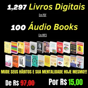Imagem de capa para o Curso online 1.297 LIVROS DIGITAI+100 AUDIOBOOK POR R$15,00
