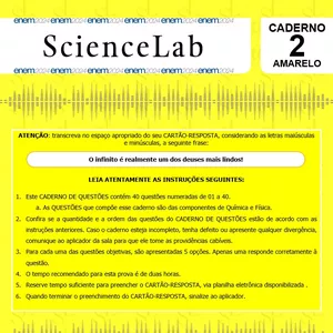 Imagem de capa para o Ebook Simulado ENEM Química e Física