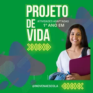 Imagem de capa para o Ebook Projeto de Vida 1º ano - Atividades Adaptadas