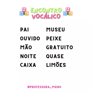 Imagem de capa para o Ebook Encontro vocálico