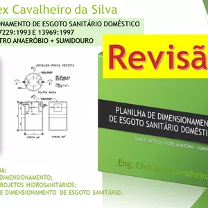 Imagem de capa para o Ebook Planilha de Dimensionamento de Unidades de Tratamento de Esgoto Sanitário - 3ª Edição