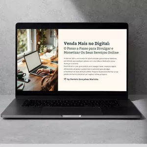Imagem de capa para o Ebook Venda Mais no Digital:   O Passo a Passo para Divulgar e Monetizar Os Seus Serviços Online