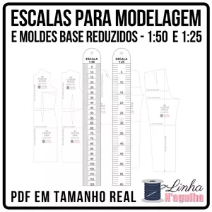 Imagem de capa para o Ebook Réguas de Escala para Modelagem (1:50 e 1:25)