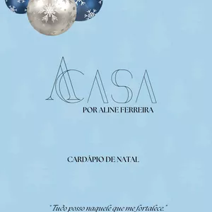 Imagem de capa para o Ebook CARDÁPIO DE NATAL - WORKSHOP A CASA
