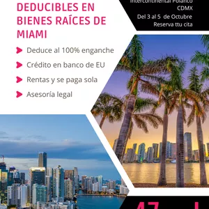 Imagen de portada para Evento presencial Inversiones Deducibles en Bienes Raíces de Miami