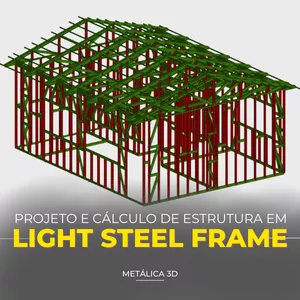 Imagem de capa para o Curso online Projeto e Cálculo de Estruturas em Light Steel Frame