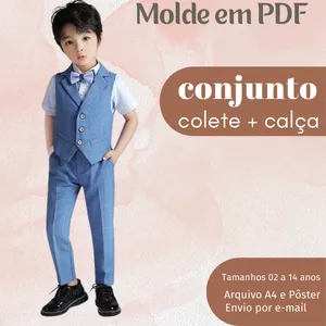 Imagem de capa para o Ebook MOLDE EM PDF COLETE E CALÇA PEDRINHO