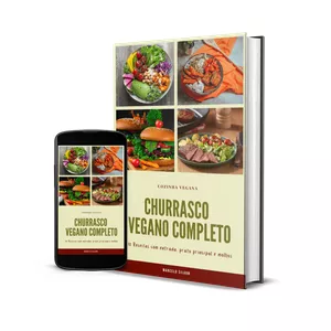 Imagem de capa para o Ebook Churrasco Vegano Completo
