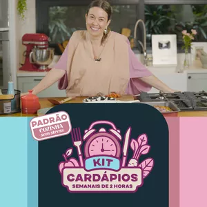 Imagem de capa para o Curso online KIT Cardápios Semanais de 2 horas | Padrão "Cozinha Sem Stress"