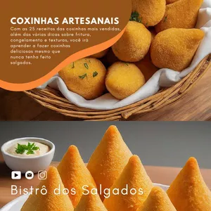 Imagem do curso Ebook Receitas de Coxinhas Artesanais