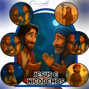 Imagem de capa para o Ebook Luva de História - Jesus e Nicodemos.