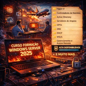 🔥Formação Windows Server 2025 - Do básico ao PRO - 100% Passo a Passo e sem enrolação!